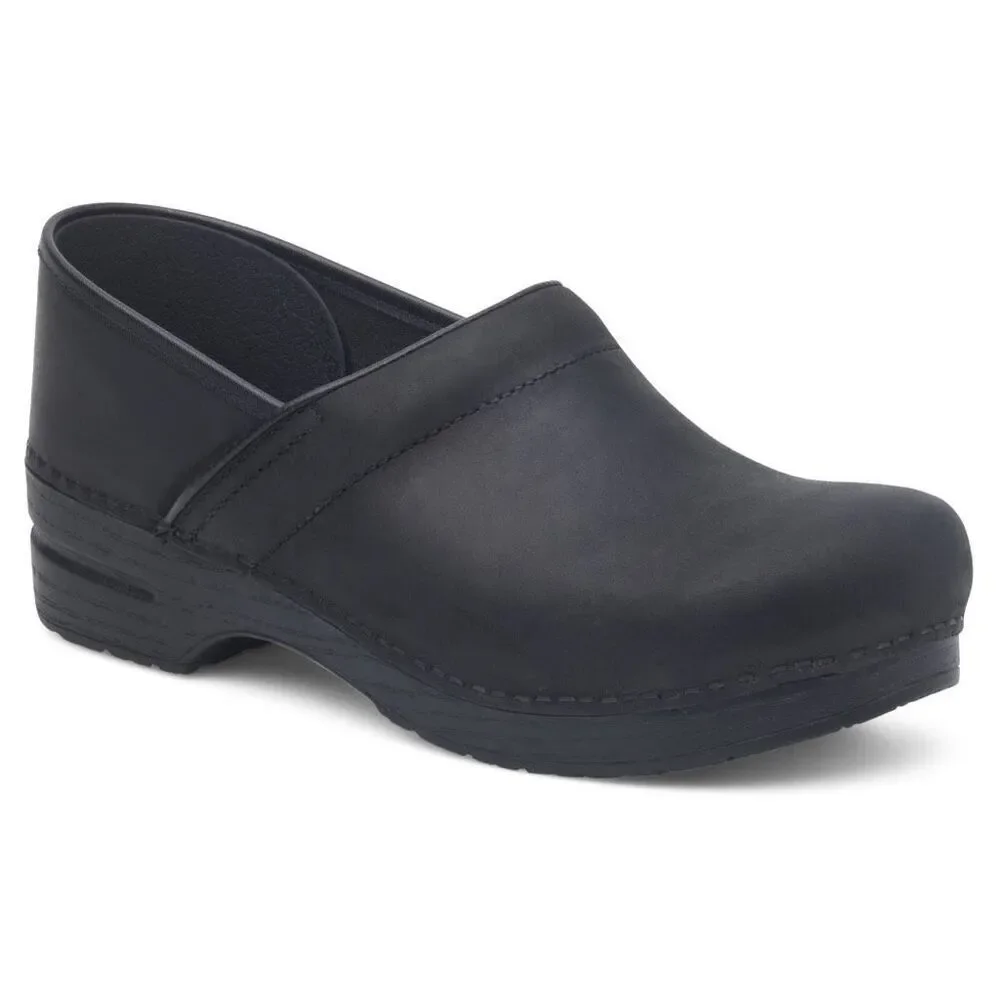 NEW Dansko Men’s Professional Clog in Oiled Black Leather NIB Comfort, Casual